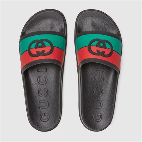 gucci red green red|Gucci red and green slides.